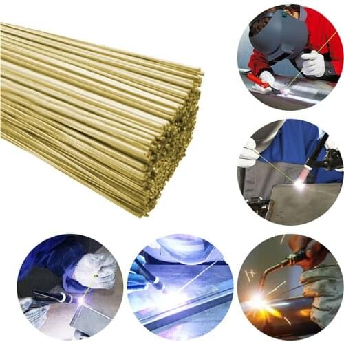 Wear Resistant 10 PCS Brass Welding Brazing Rods Easy to Use Good Weldability Excellent Great Gift Fluidity for Alloy Materials