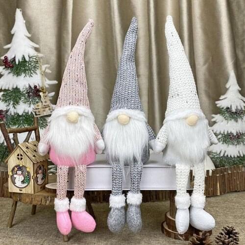 Faceless Elderly Dolls Nordic Home Window Decorations New Year Festival Room Decor Merry Christmas Christmas Gift Plush Doll Hot