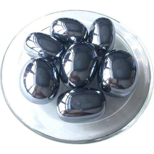 Natural Stones Terahertz Oval tumbled Mineral Teaching Specimen Gem Ornaments Healing Stone Terahertz Gemstone Gift