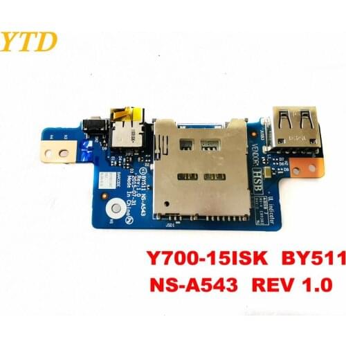 Original for Lenovo 700-15ISK USB board Audio Y700-15ISK BY511 NS-A543 REV 1.0 tested good free shipping