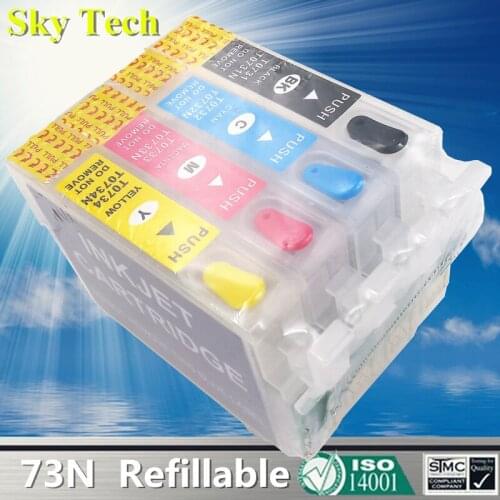 73N Empty Refillable Cartridges For T0731N T0731 ，For C79 C110 T10 T11 TX110 TX102 CX5500 etc , With ARC