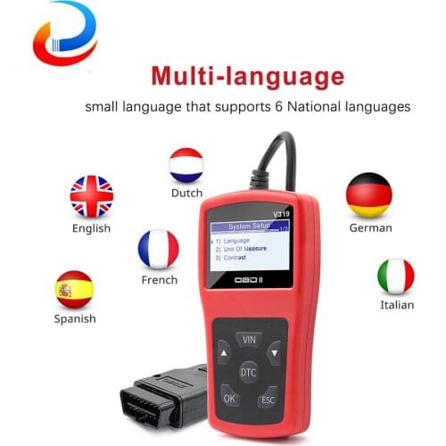 V319 Code Readers Scan Tool OBDII/EOBD Multi-Language OBD OBD2 Car Diagnostic Auto Scanner Tool obd2 Scanner VS ELM327 V1.5