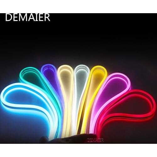 DC 12V Streifen LED-Licht Wasserdichte SMD 2835 Flexible LED Neon Lichter Für Home Dekoration warme weiß 1M 2M 5M Neon Streifen