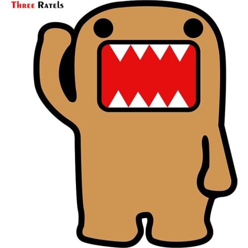 Three Ratels TRL677# 10x12.2cm funny car stickers Domo Jdm Sticker Decal pvc colorful car stickers and decals