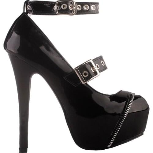 LF80875 SHOW STORY Women Sexy Two Tone Peeptoe Hidden Platform Stiletto Heel Dress Pumps
