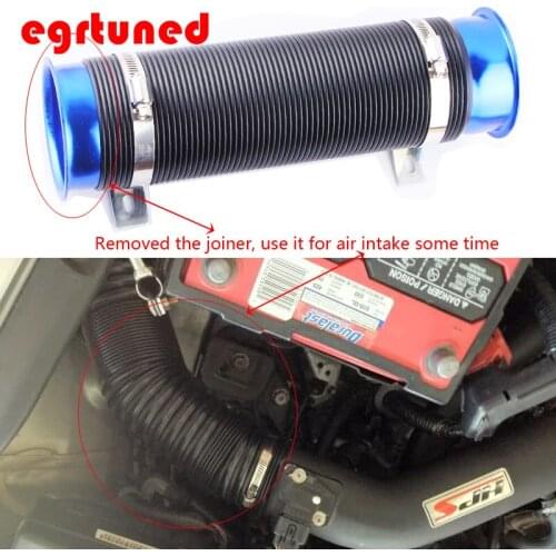 Universal car modification Flexible Cold Feed Duct Pipe tube air inlet intake pipe 75MM expandable cold for air filter AF5101