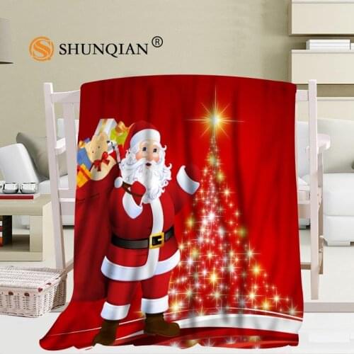 Merry Christmas Blanket Soft DIY Sofa Bed Throw Blanket Kid Adult Warm Custom Blanket 56x80Inch50X60Inch40X50Inch