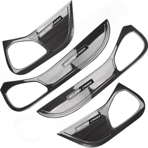 High quality stainless steel car door anti-slip board anti-slip mat for Mitsubishi Eclipse Cross 2018-2019 Car Styling