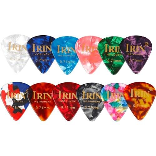 100Pcs Professional Guitar Picks Acoustic Electric Bass Pic Plectrum Guitar Ukulele Accessories Thickness 0.71mm