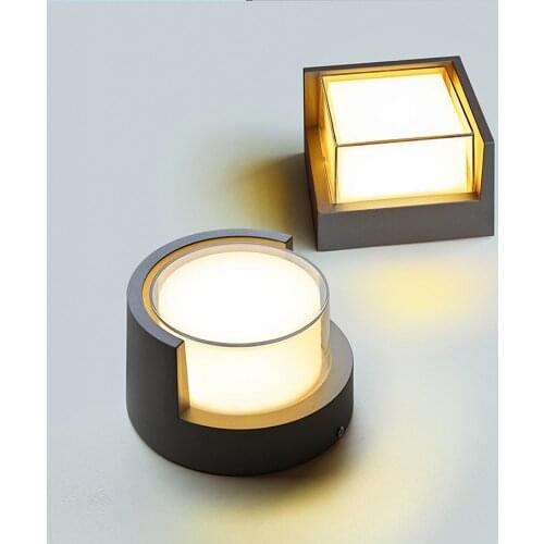 12W/18W Outdoor Waterproof Garden Lighting Acrylic Motion Sensor Porch Light Aluminum Sconces IP65 Modern LED Wall lamp 90-260V