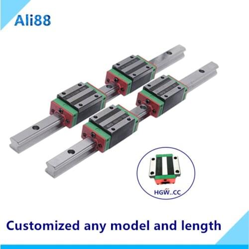 20mm linear rail HGR20 700/750/800/850mm and linear bearing slider HGH20CA/HGW20CC ball screw guide linear cnc parts