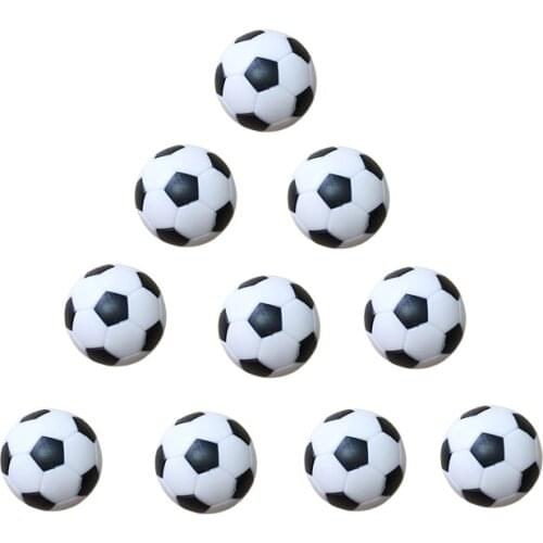 20 pcs Table Soccer Foosballs Replacements Black and White Soccer 32mm Balls