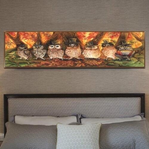 5D Diamond Painting Animal Cross Stitch Pattern 5D Diamond Embroidery Owl Diamond Mosaic Resin Home Decor DIY Full Diamond Art