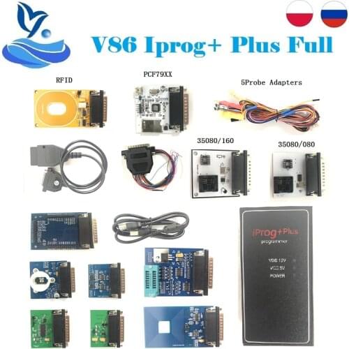 777 Iprog+Plus with Box ECU Key Programmer Iprog+Plus 777 Full Adapters IMMO Correction Airbag Reset