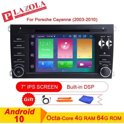 Android 10 Car Multimedia Stereo GPS Player For Porsche Cayenne S GTS Turbo S Diesel 2003-2010 DSP WIFI CarPlay GPS DVR OBD TPMS