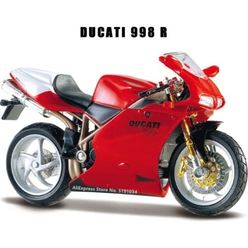 Bburago 1:18 Hot New Products DUCATI 998 R original authorized simulation alloy motorcycle model toy car gift collection