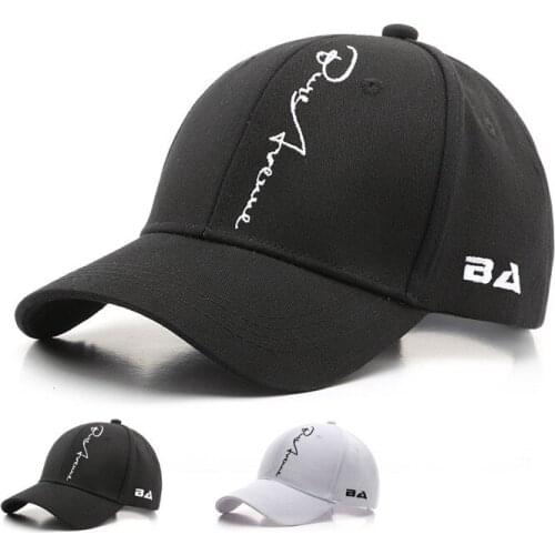 Spring And Autumn Student Lovers Front Eaves Letter Embroidery Bent Baseball Cap