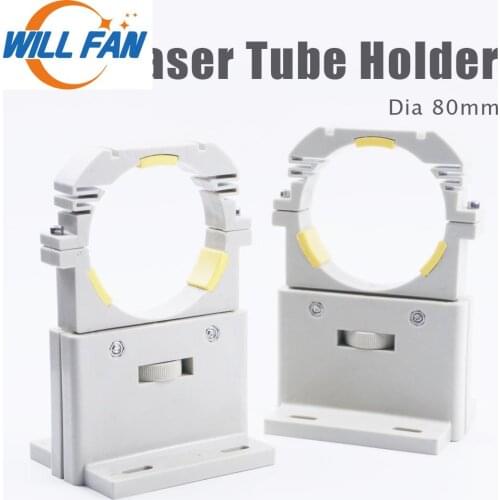 Will Fan Co2 Laser Tube Holder Mount Style C Dia 80mm For Laser Engraving Cutter Machine 100W Glass Tube Support