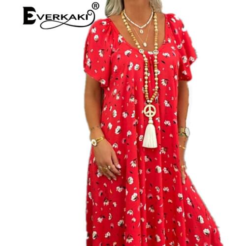 Красные летние платья Everkaki China At AliExpress