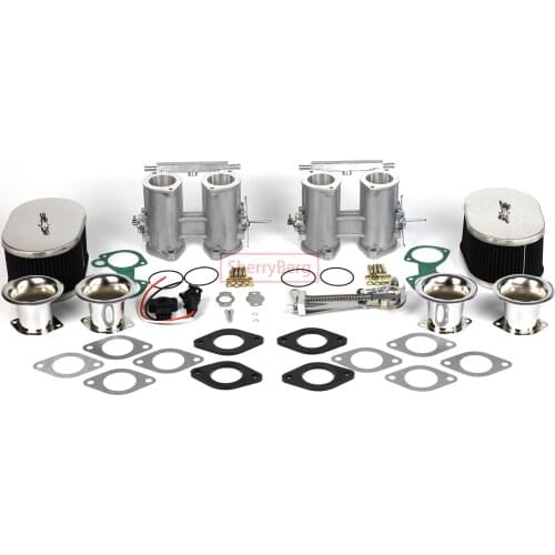 SherryBerg set of 45dcoe 45 dcoe 45mm Twin Throttle Bodies+TPS+air horns+air filter+linkage FOR Weber/Dellorto/Solex DCOE/DHLA