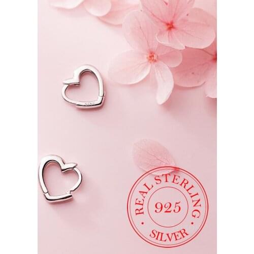 2020 Fashion Jewelry Korean Heart Vintage Earrings For Women 2020 925 Sterling Silver Earrings oorbellen pendientes brincos