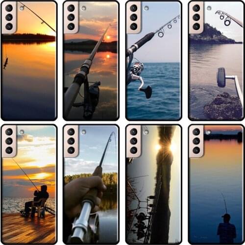 Fishing rod Carp Soft Case For Samsung Galaxy S21 Ultra Note 20 Note 10 S8 S9 S10 Plus S20 FE Phone Cover