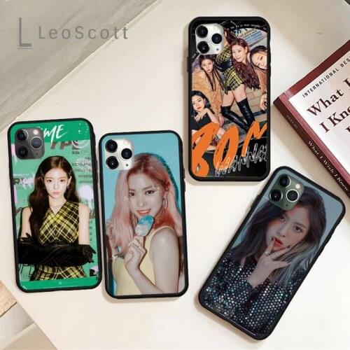 Kpop Womens Group Itzy Phone Case for iPhone 11 12 pro XS MAX 8 7 6 6S Plus X 5S SE 2020 XR Soft silicone Shell Cover Funda