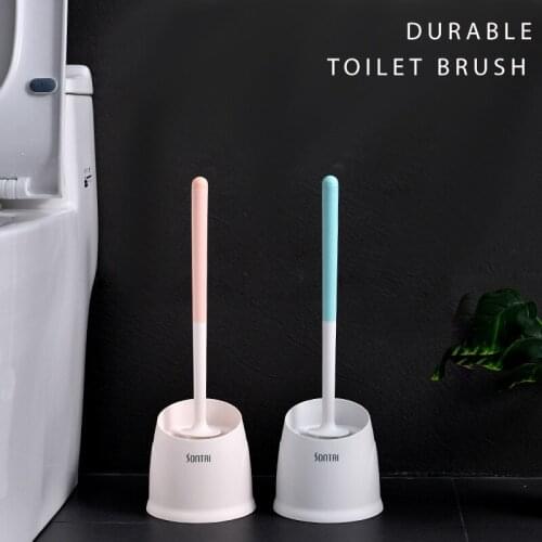 Floor-standing Toilet Brush Set Super Cleaning Ability WC Brushes with Holders Rack Durable Bathroom Accessories Home Cleaner