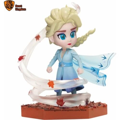 Beast kingdom Disney Frozen 2 Snow Queen (Elsa) mini egg Attack Series garage Garage Kits Model Kits Collecting gift toys