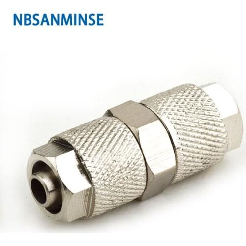 NBSANMINSE 10Pcs/lot BU 04 06 08 10 12 Brass Straight push on fitting 0-10bar tube fitting Pneumatic air pressure Fitting