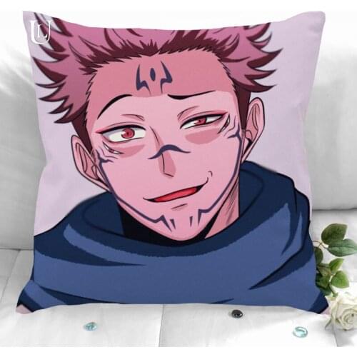 New Custom Jujutsu Kaisen Pillowcases Printed Square Pillowcase Home Decorative Zipper Pillow Cover 35X35cm40X40cm(One Side)