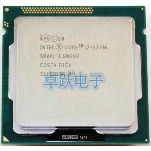 Original Processor Intel i7 3770K Quad Core LGA 1155 3.5GHz 8MB Cache With HD Graphic 4000 TDP 77W Desktop CPU i7-3770K