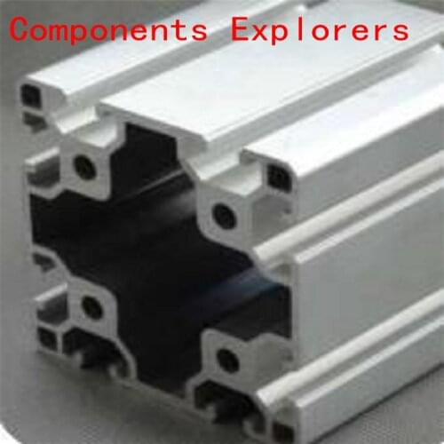 Arbitrary Cutting 1000mm 8080 Aluminum Extrusion Profile,Silvery Color