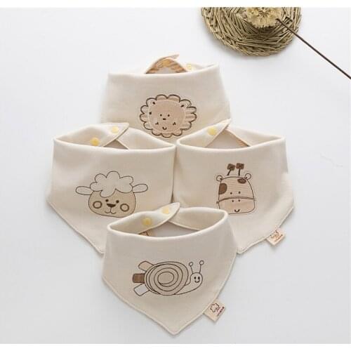 Wecute Baby Saliva Towel Bib Cute Animal Soft Cotton Burp Cloths 1pc Bandana Drool Bibs Cartoon Infant Girl Boy Feeding Apron