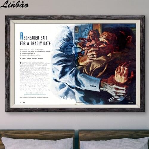 V233 1958 Deadly Date Louis Glansman Vintage Classic Movie Print Silk Poster Home Deco Wall Art Gift