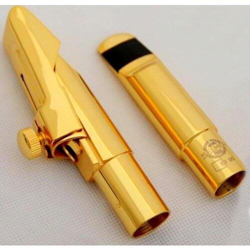 High Quality Professional Tenor Soprano Alto Saxophone Metal Mouthpiece S90 Gold Plating Sax Mouth Pieces Accessories Size 56789