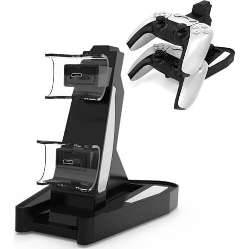 Dual USB Fast Charging Station for Sony PS5 Controller Dual Charging Dock Stand Station for Sony Playstation 5 Gamepad