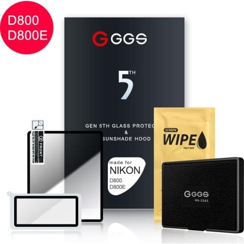GGS Fifth Generation for NIKON D800 800E LARMOR screen camera film protection screen Metal frame embedded optical glass