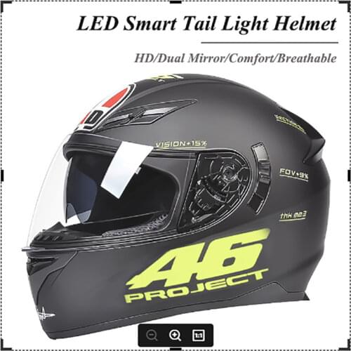 Helmet Motorcycle Intelligent Helmet Crash Helmet Lighting LED capacete Motorcycle Helmet Flip Up casco moto motocross