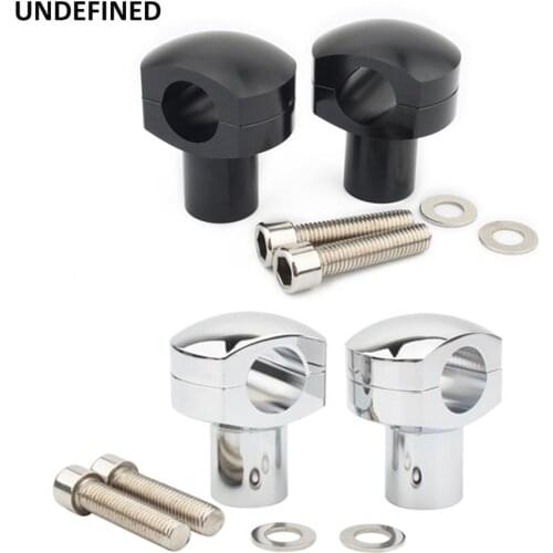 25mm Motorcycle Handlebar Clamp Riser Kit Adjustable Rise Bar Mount for Harley Dyna Sportster XL883 1" inch Handle Bar Universal