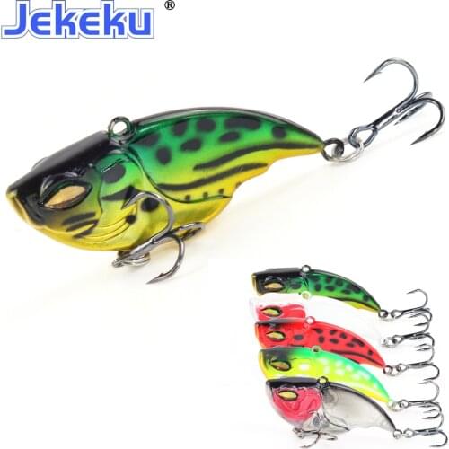 JEKEKU 1pc 2021 Hard VIB Fishing Lure 55mm 10.5g Professional Hard Aritificial Spinner Sinking Hard Bait All Depthfor Bass Pike