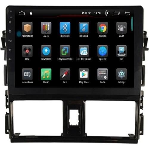 10.2" 2 din Car Radio Car DVD Player for Toyota Vios 2014-2016 head unit Car Audio Stereo BT USB 3G