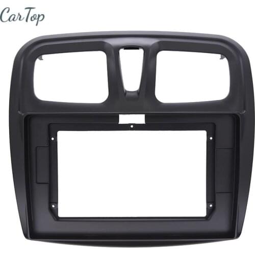 9 Inch 2 Din For Renault Sandero/Logan 2015-2018 Car Radio Fascia Stereo Refitting Mounted Install Trim Bezel Kit