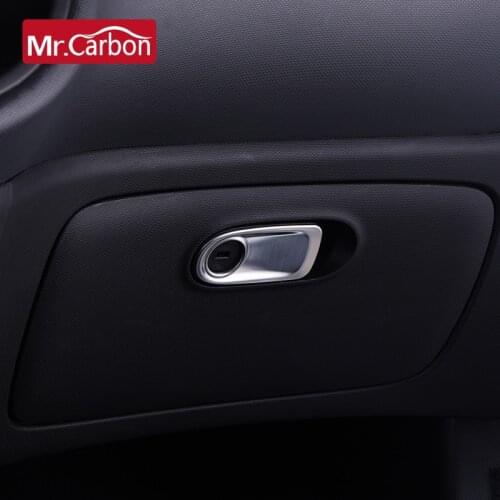 Car Glove Box Handle Decoration Cover Sticker Interior Parts For Mercedes Smart Fortwo 453 Forfour Car Styling Accessories