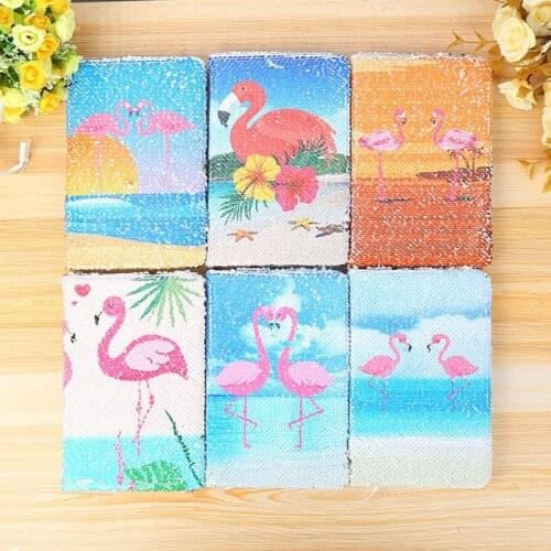 78 Sheets Creative Cute Colorful Sequins Flamingos Notebook Fashion Daily Memos Notepad Fantasy Office Business Notebook