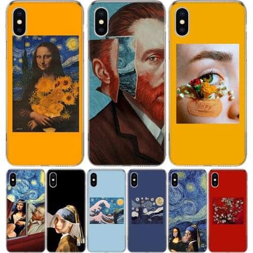 Great art aesthetic van Gogh Phone Case for Apple Iphone 11 12 X Xs Pro Max Mini XR 7 8 6 6s Plus 7G 6G 5G 5S 5 SE +Shell Cover
