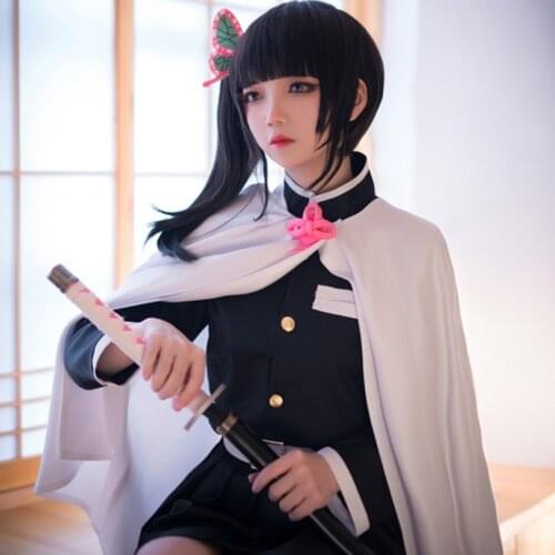 Demon Slayer: Kimetsu no Yaiba Tsuyuri Kanao Cosplay Carnaval Costume Halloween Christmas Costume