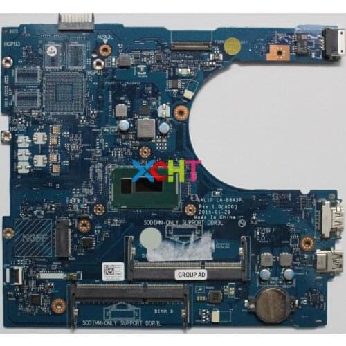 For Dell Inspiron 5458 5558 5758 CN-0VNM2T 0VNM2T VNM2T w i3-4005U CPU AAL10 LA-B843P Laptop Motherboard Mainboard Tested