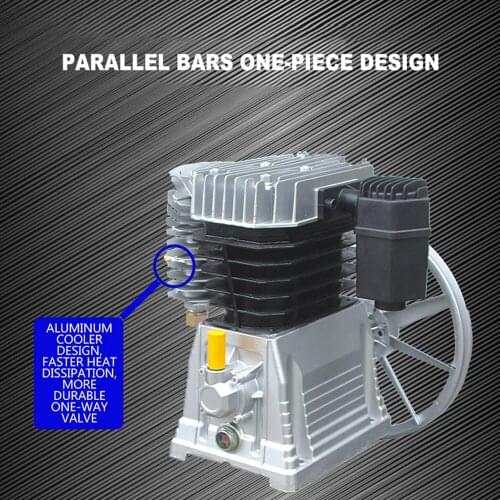 Air compressor head, home improvement, auto repair, submersible air pump, conjoined two-cylinder pump head