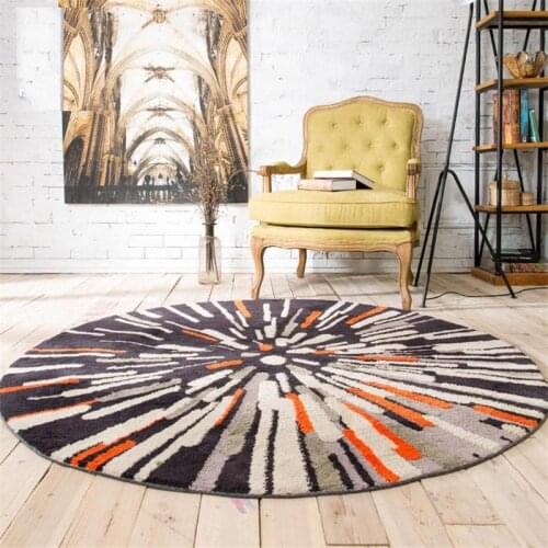 Nordic Living Room Fashion Rug Home Bedroom Rug Crystal Velvet Dining Table Floor Pad Computer Chair Round Rug